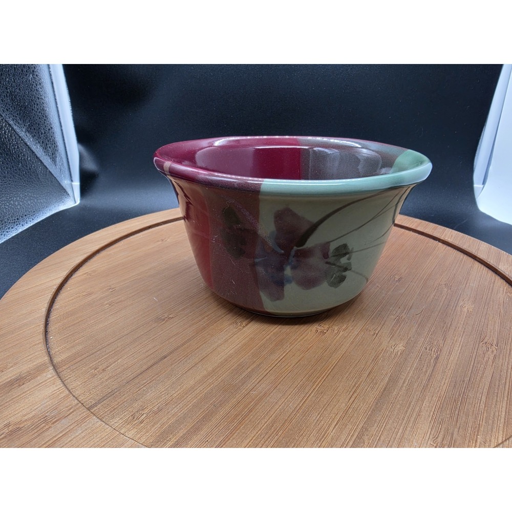 Kent Follette Two Toned Pottery Bowl Dip Bowl Charcuterie Signed